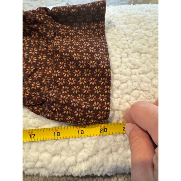 Ron Chereskin Men's Size XL Long Sleeve Printed Button Down Shirt Brown - Picture 5 of 5